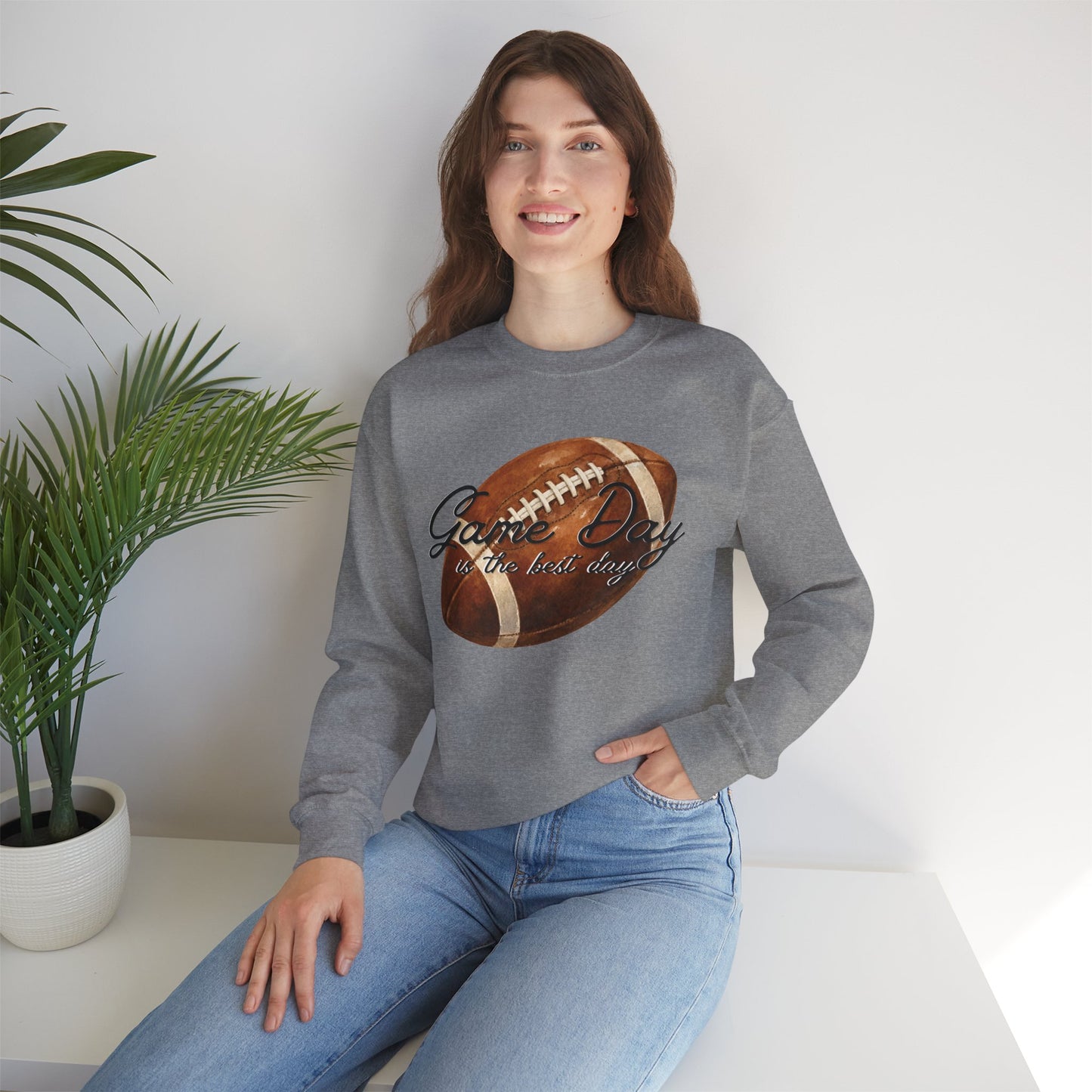 Game Day Is The Best Day Football Crewneck Sweatshirt