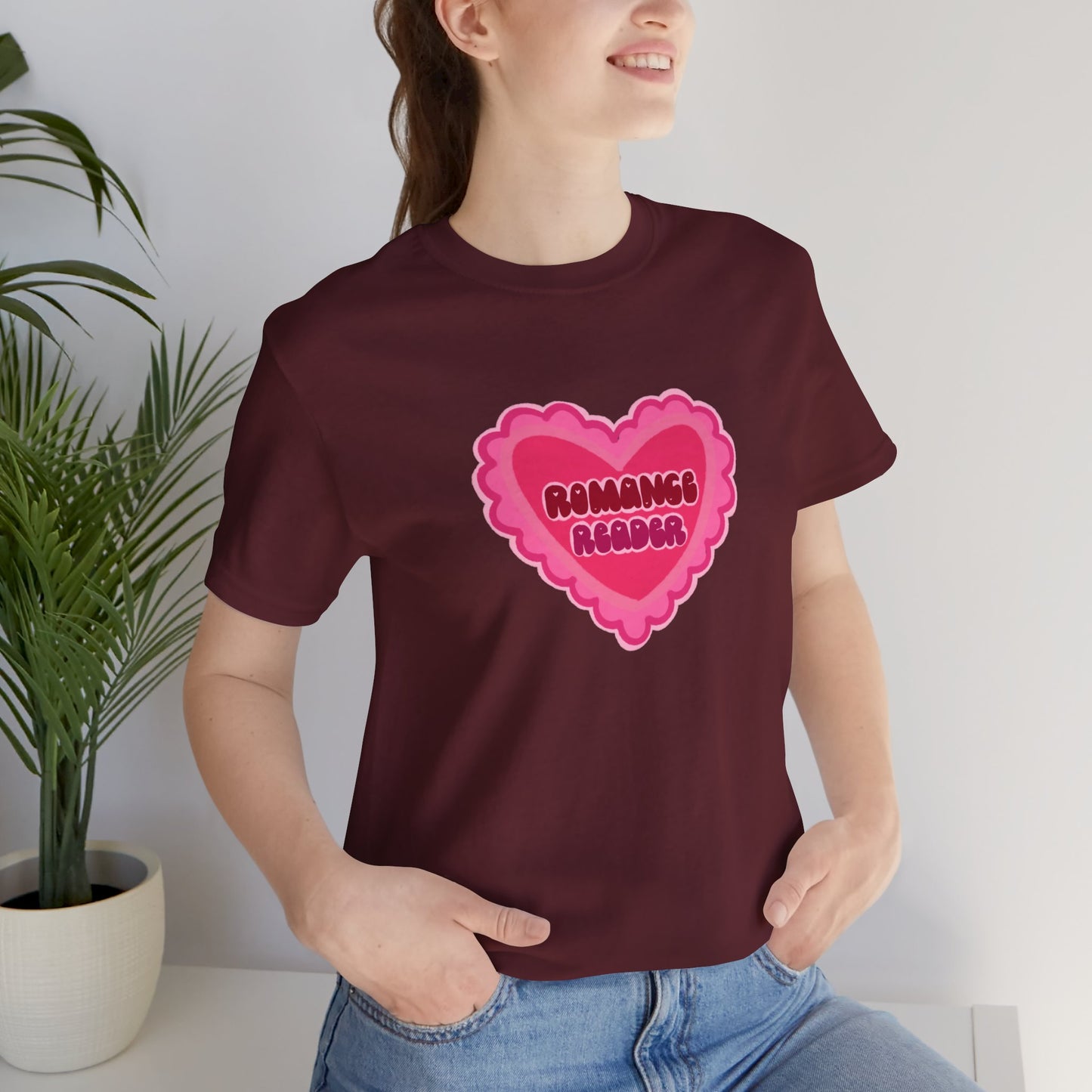 Romance Reader Heart Logo — Bookish Tee