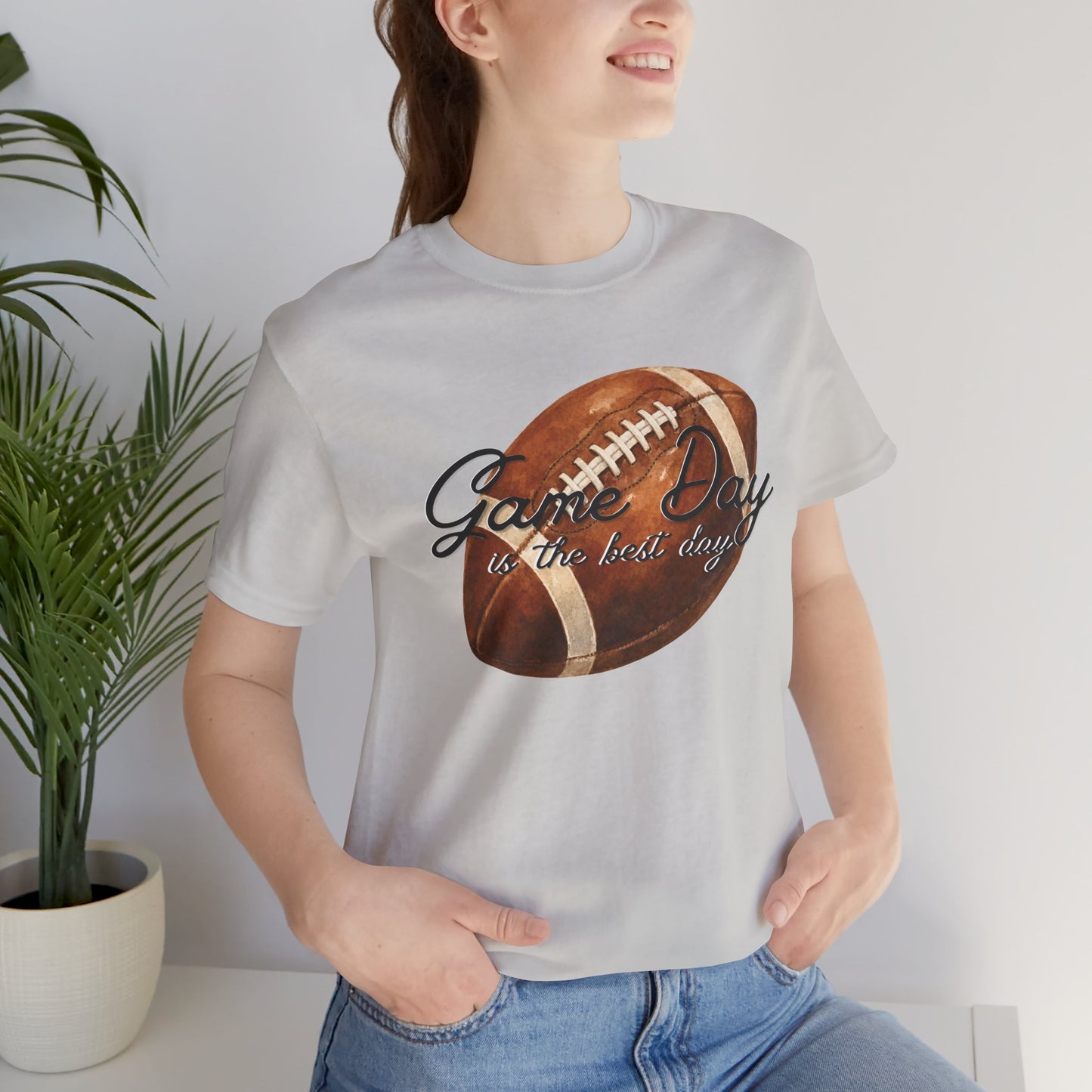 Game Day Football Tee — "Game Day is the best day" Vintage Football Shirt