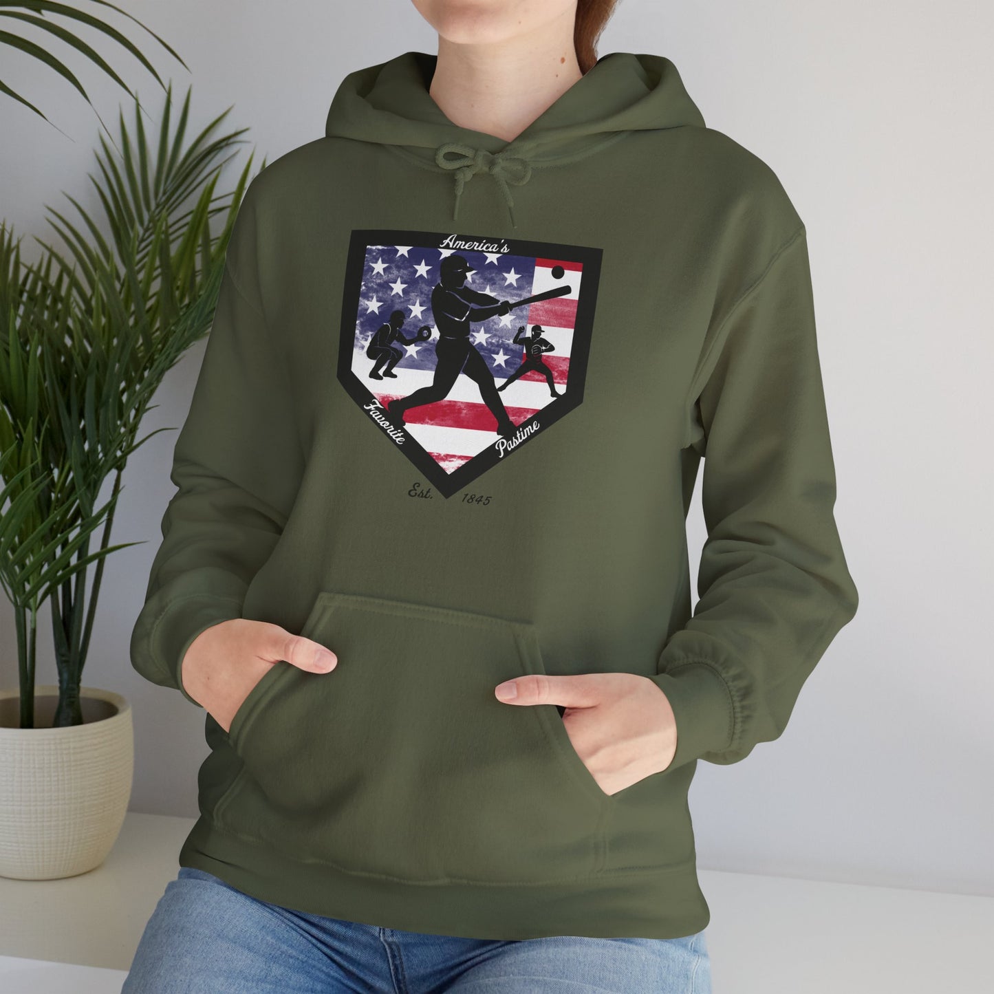 Baseball Home Plate Hoodie – America's Favorite Pastime Design