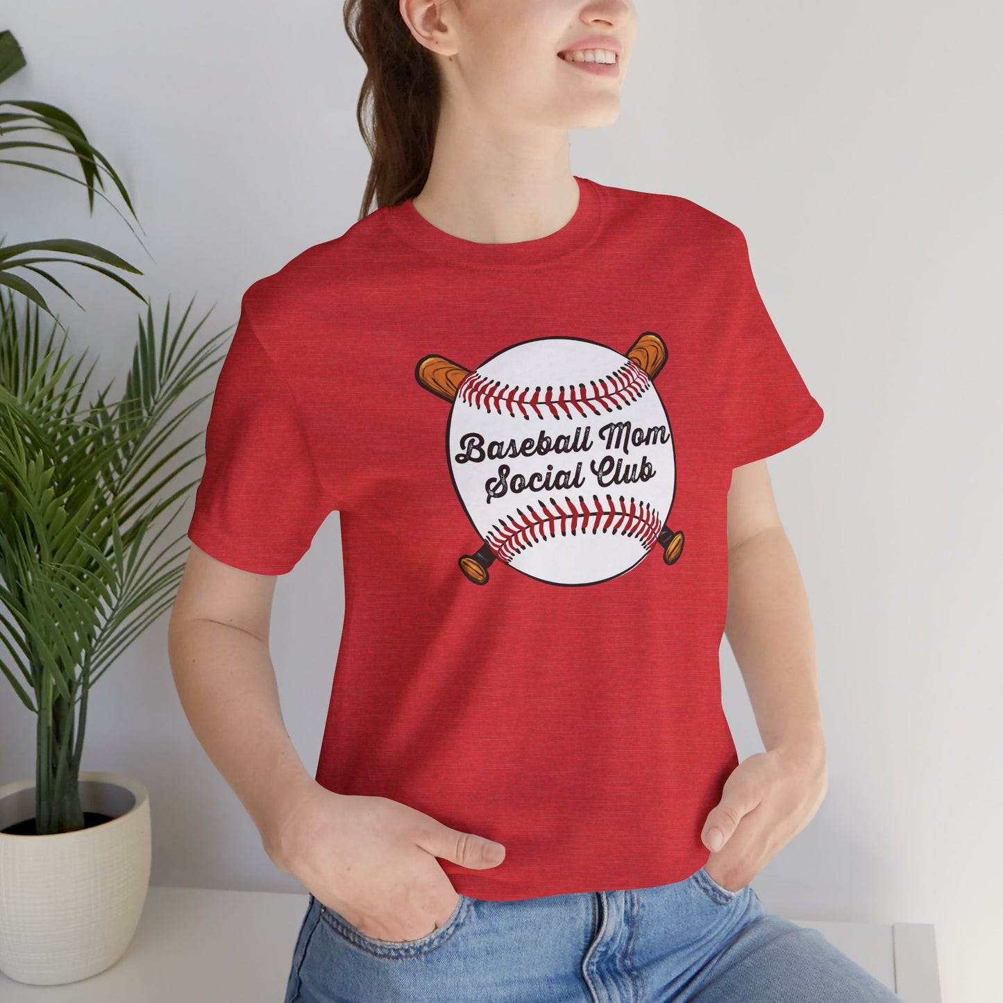 Baseball Mom Social Club Tee — Women’s Baseball Mom T-Shirt