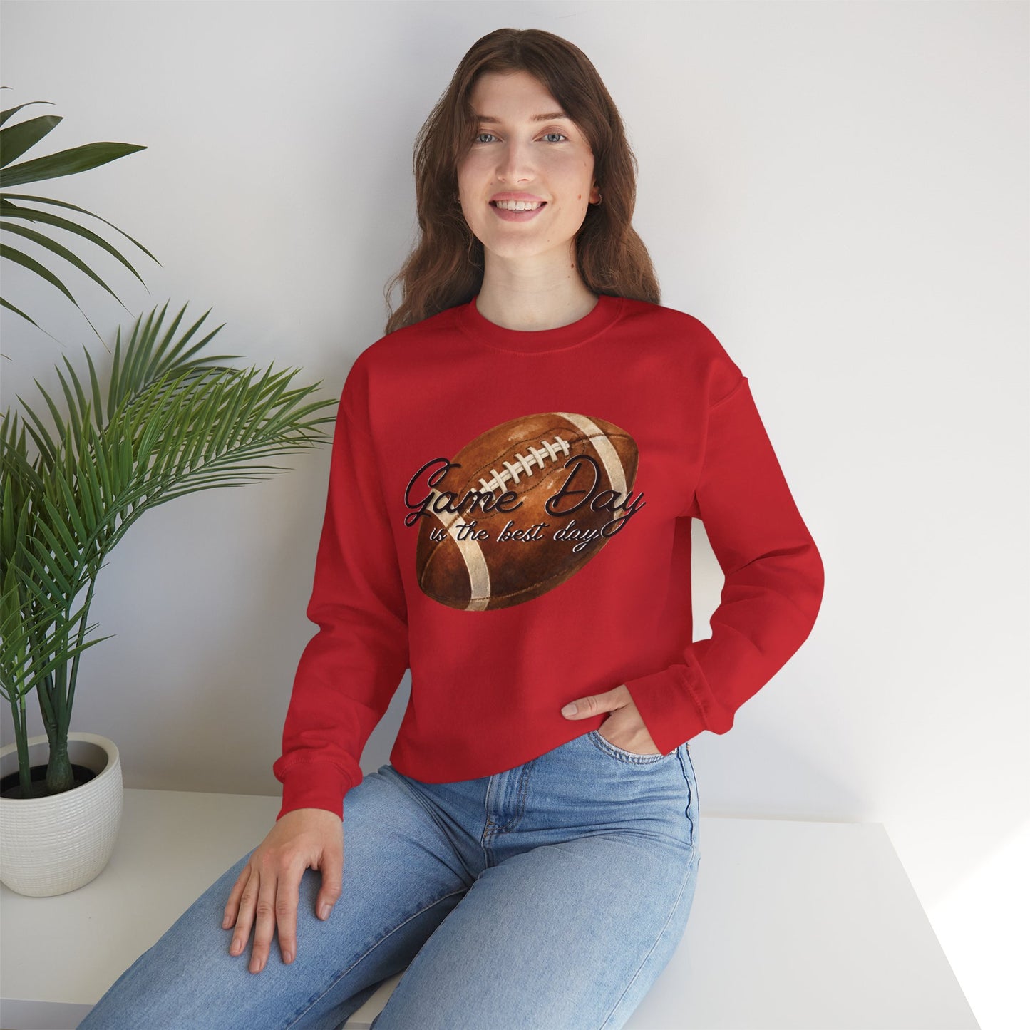 Game Day Is The Best Day Football Crewneck Sweatshirt
