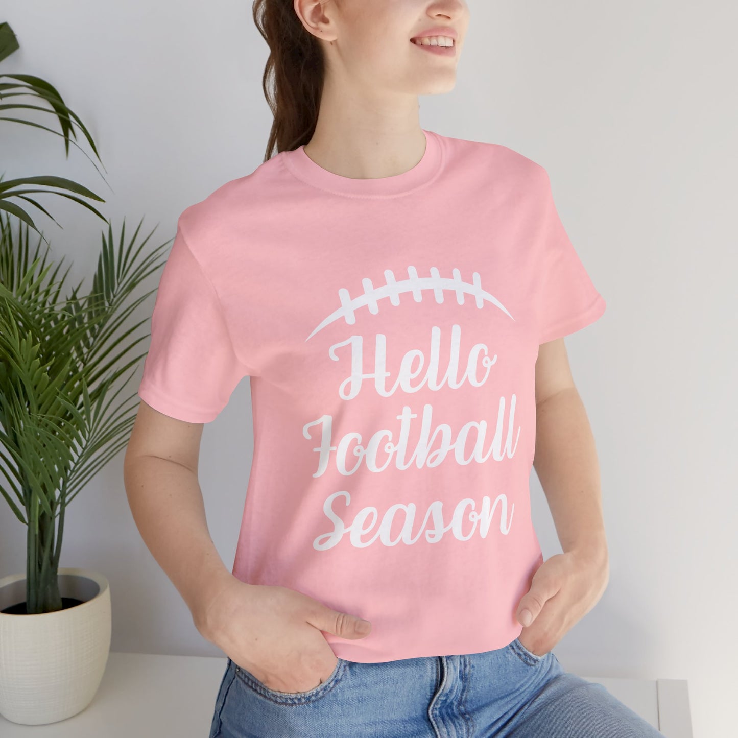 Hello Football Season - Graphic Tee (White Text)