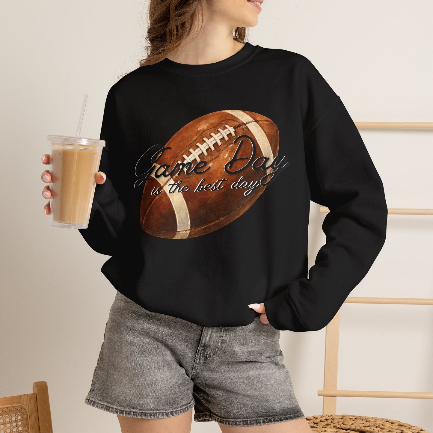 Game Day Is The Best Day Football Crewneck Sweatshirt