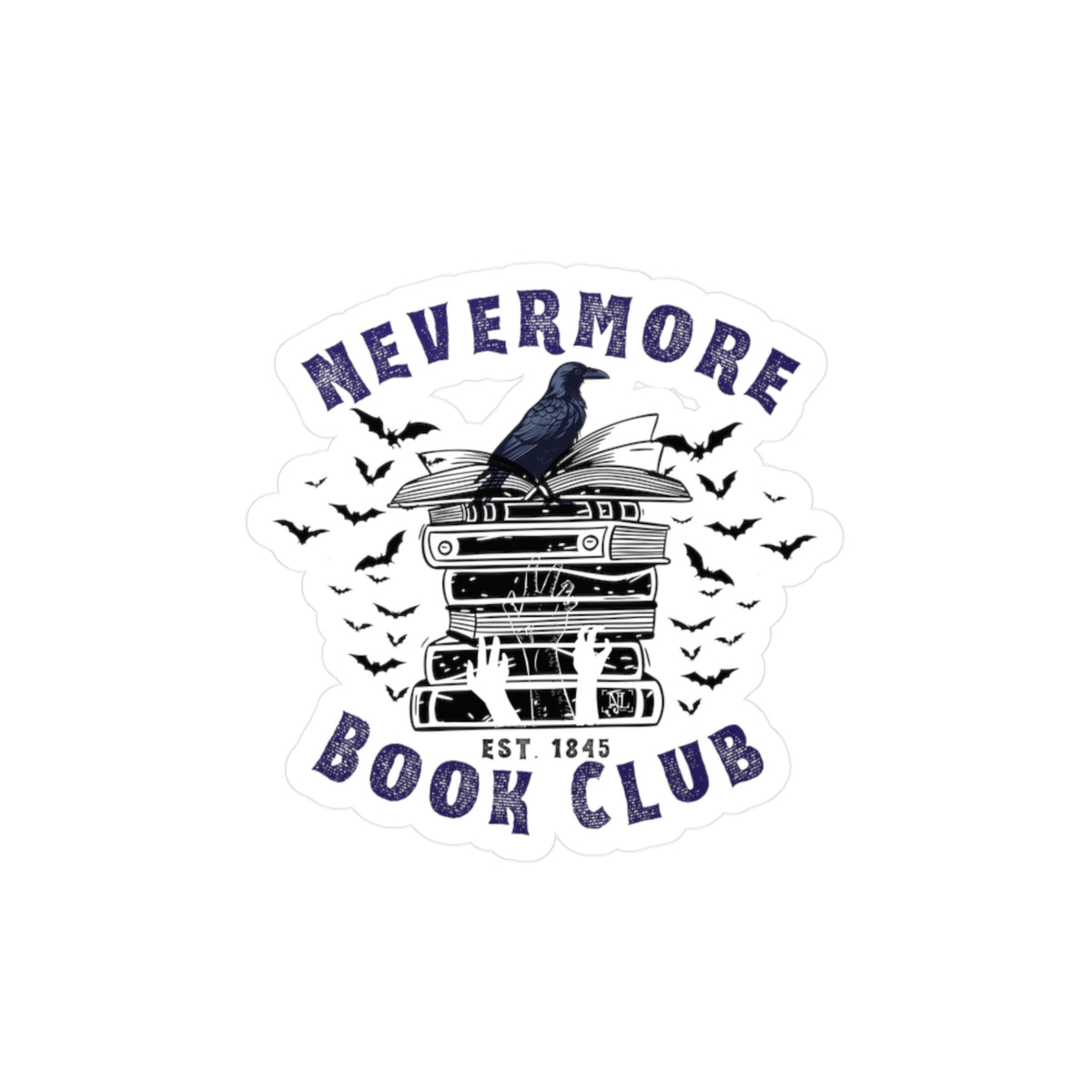 Nevermore Book Club Vinyl Decals