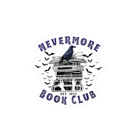 Nevermore Book Club Vinyl Decals