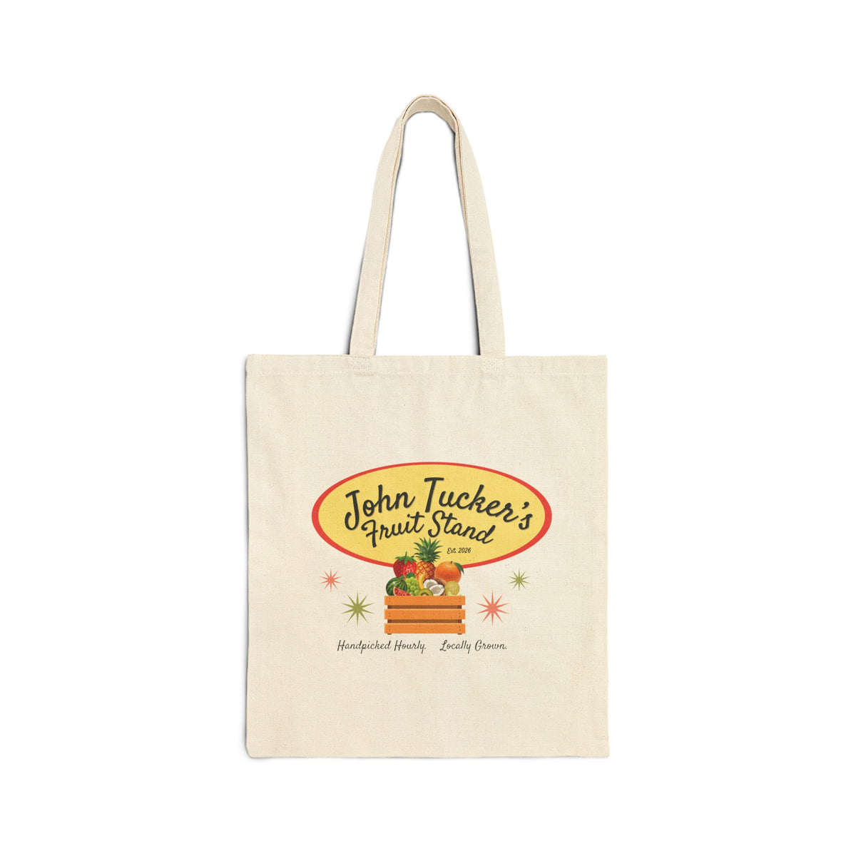 John Tucker's Fruit Stand - Hockey Romance Inspired Canvas Market Tote