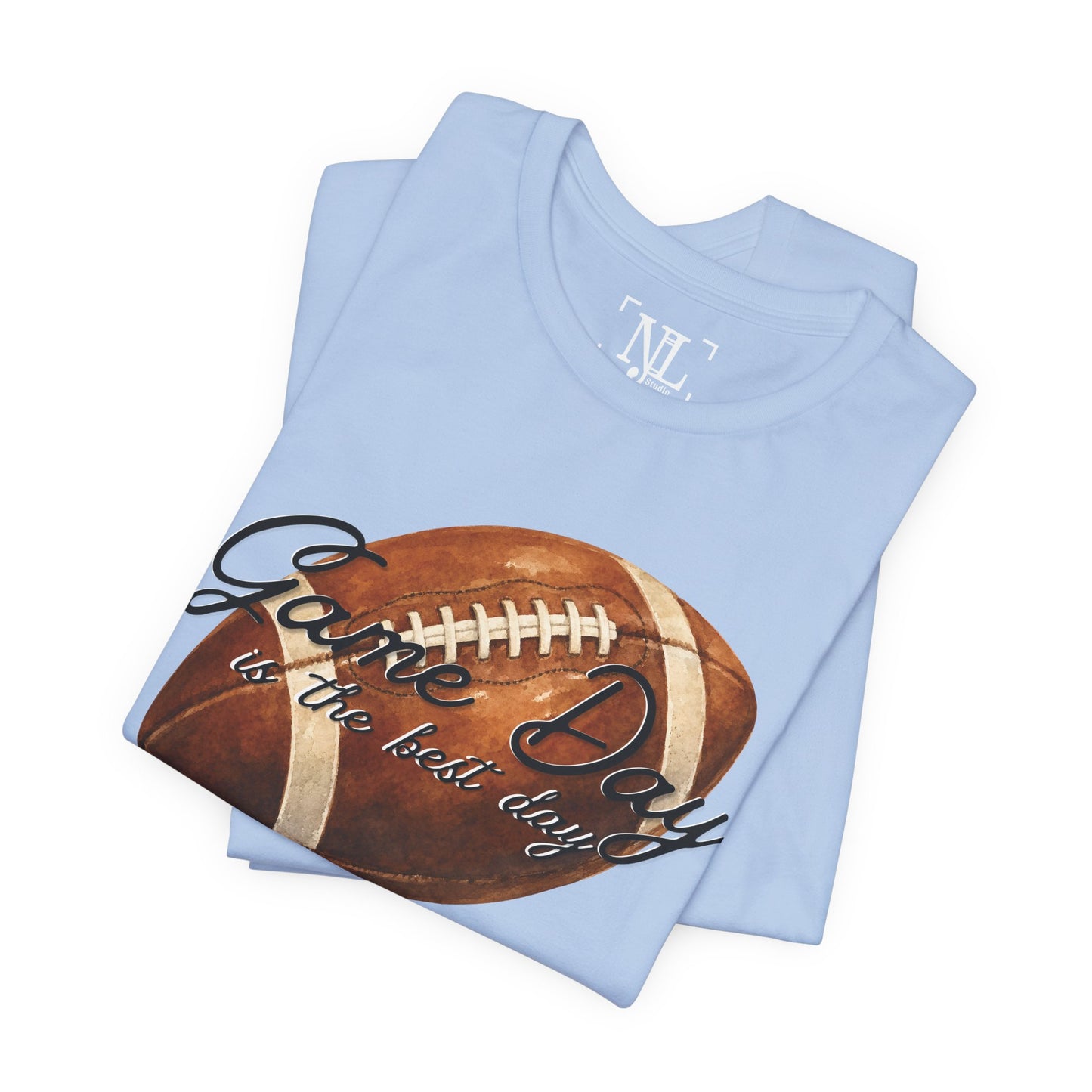 Game Day Football Tee — "Game Day is the best day" Vintage Football Shirt