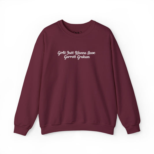Girls Just Wanna Have Garrett Graham - Hockey Romance Inspired Embroidered Sweatshirt