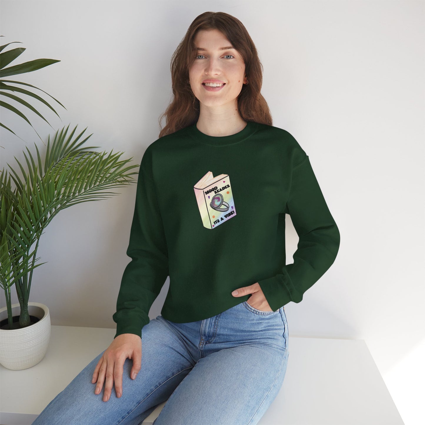 Mood Reader It's a Vibe - Cozy Heavyweight Bookish Crewneck Sweatshirt