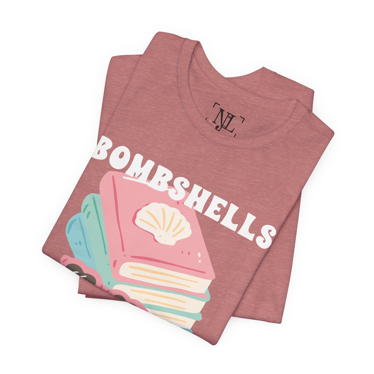 Bombshells Read Books - Bookish Villa Inspired Tee (White Text)