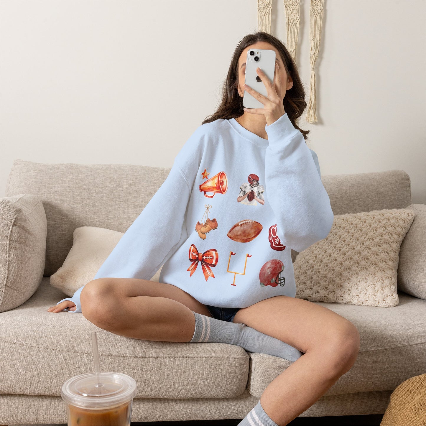 Vintage Football Icons - Graphic Sweatshirt