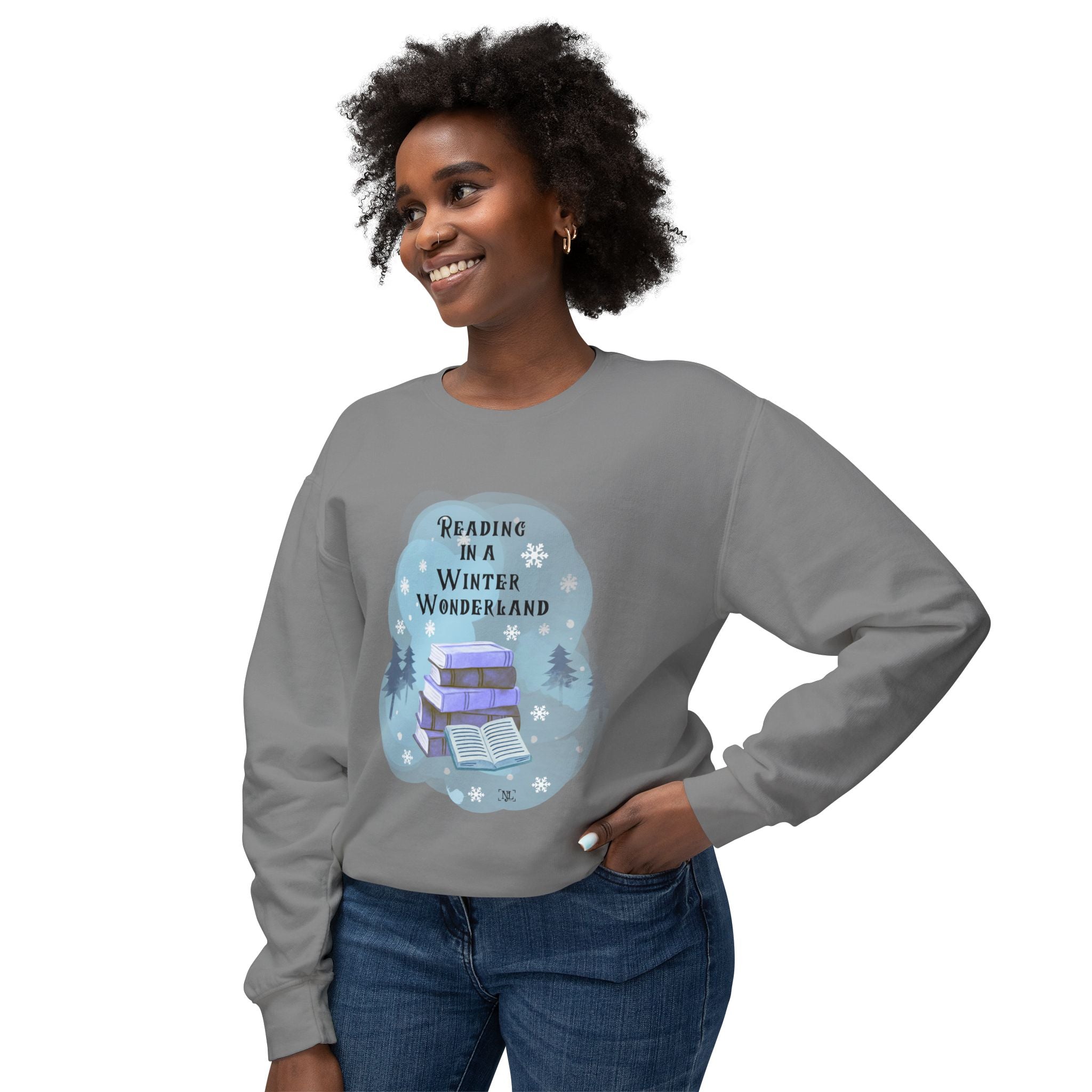 Reading in a Winter Wonderland Crewneck Sweatshirt