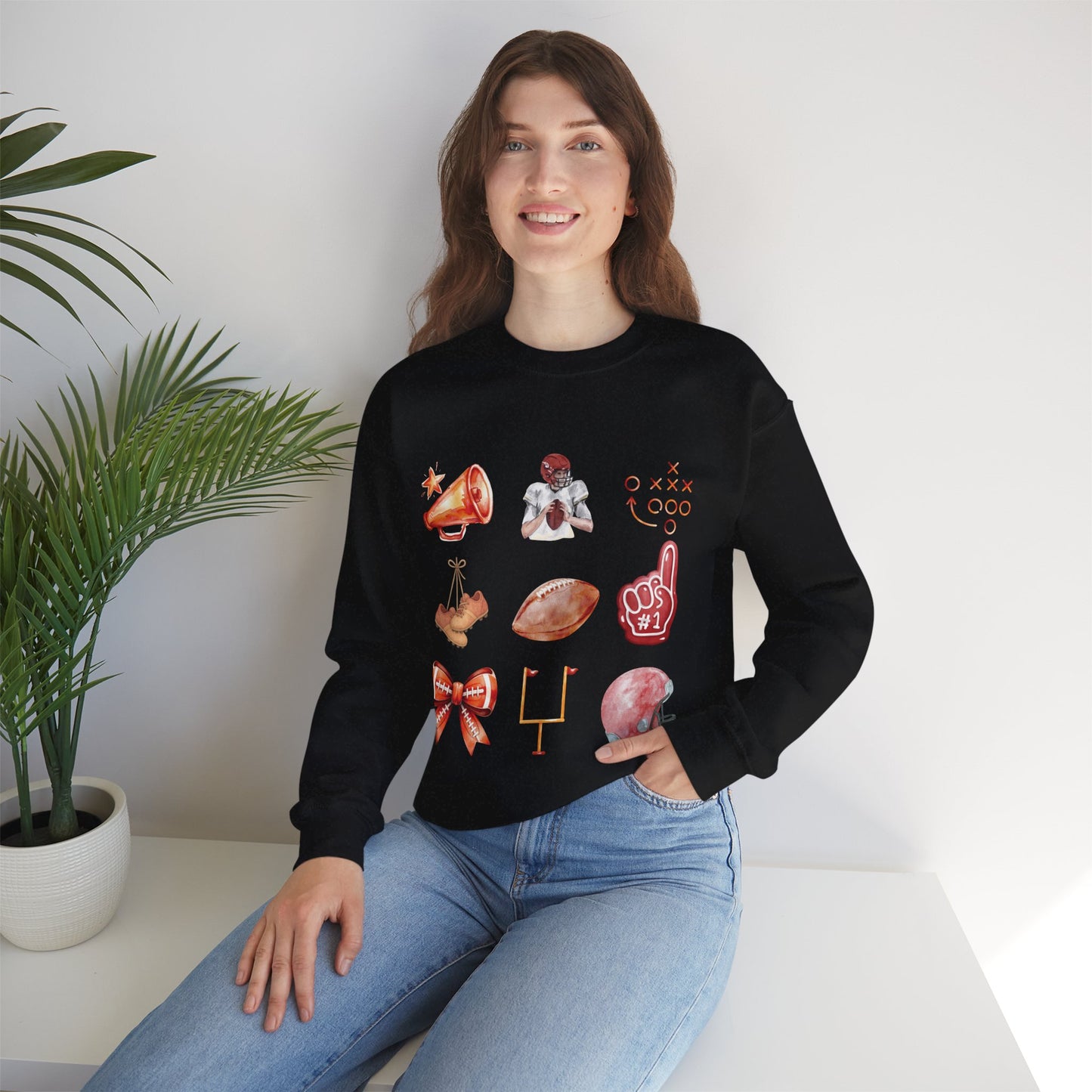 Vintage Football Icons - Graphic Sweatshirt