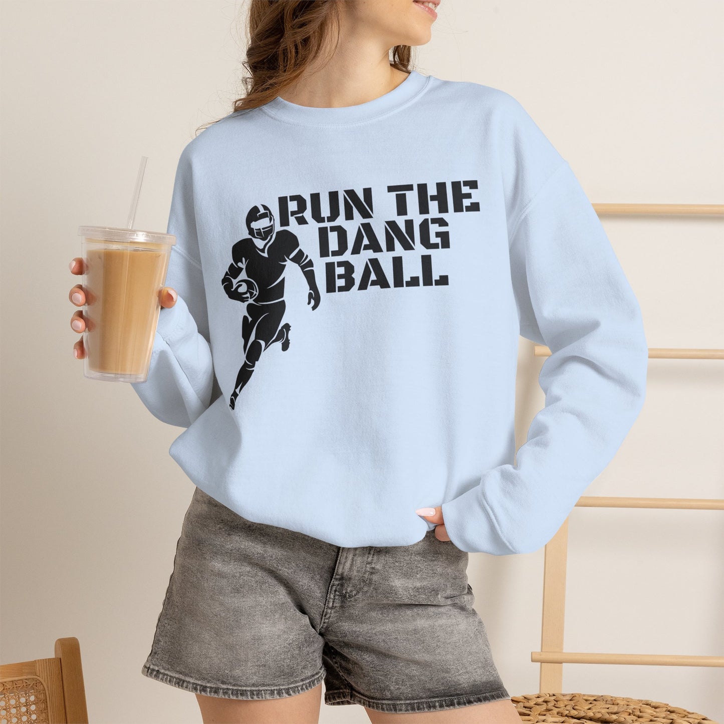 Football 'Run the Dang Ball' Crewneck Sweatshirt