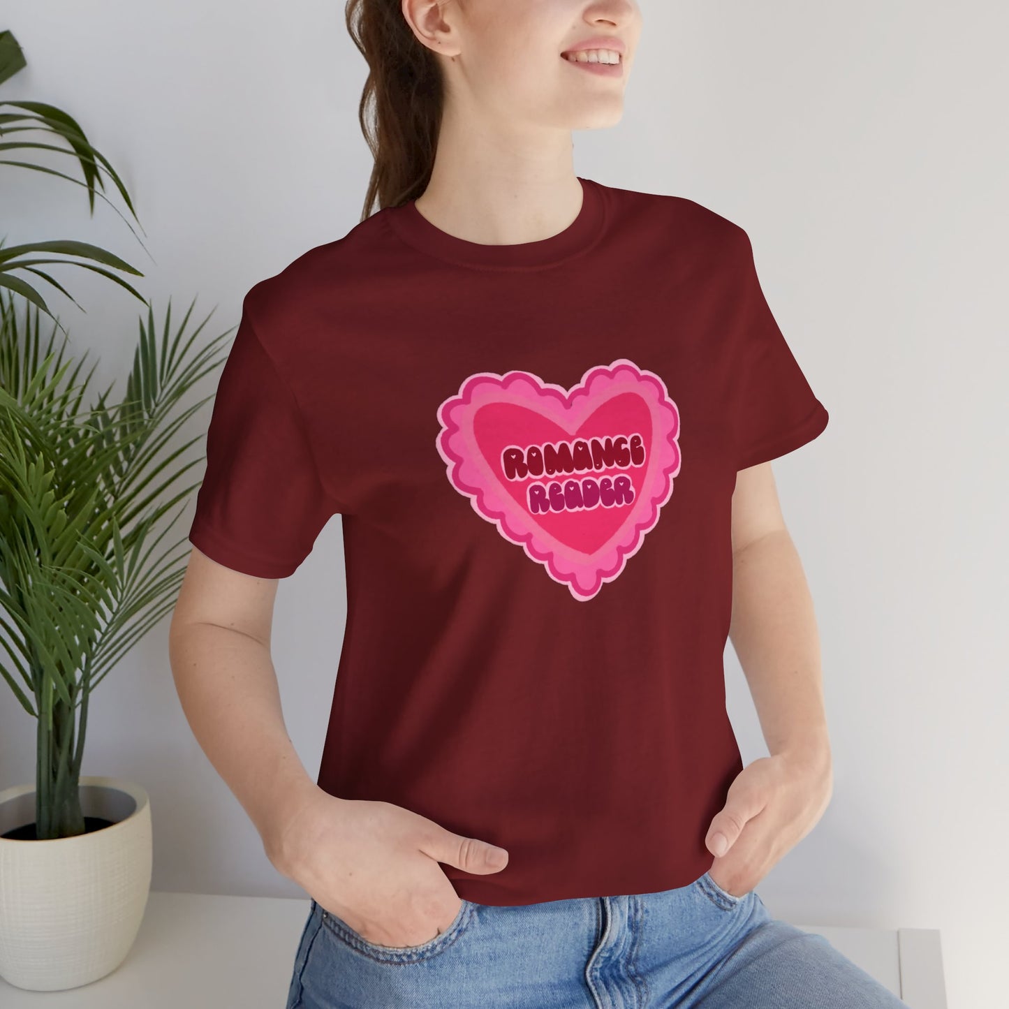 Romance Reader Heart Logo — Bookish Tee