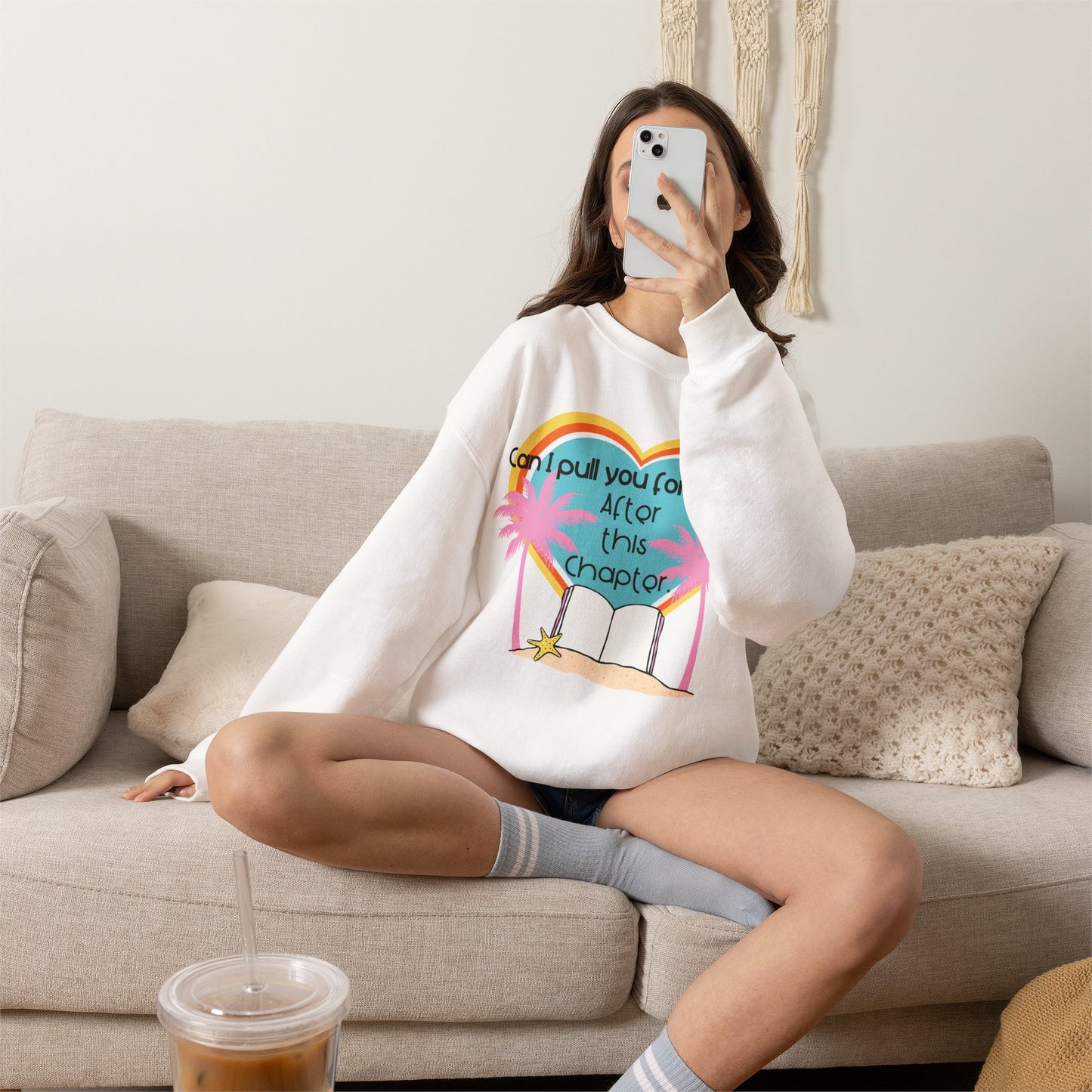 Can I Pull You for a Chat? - Bookish Villa Inspired Crewneck Sweatshirt