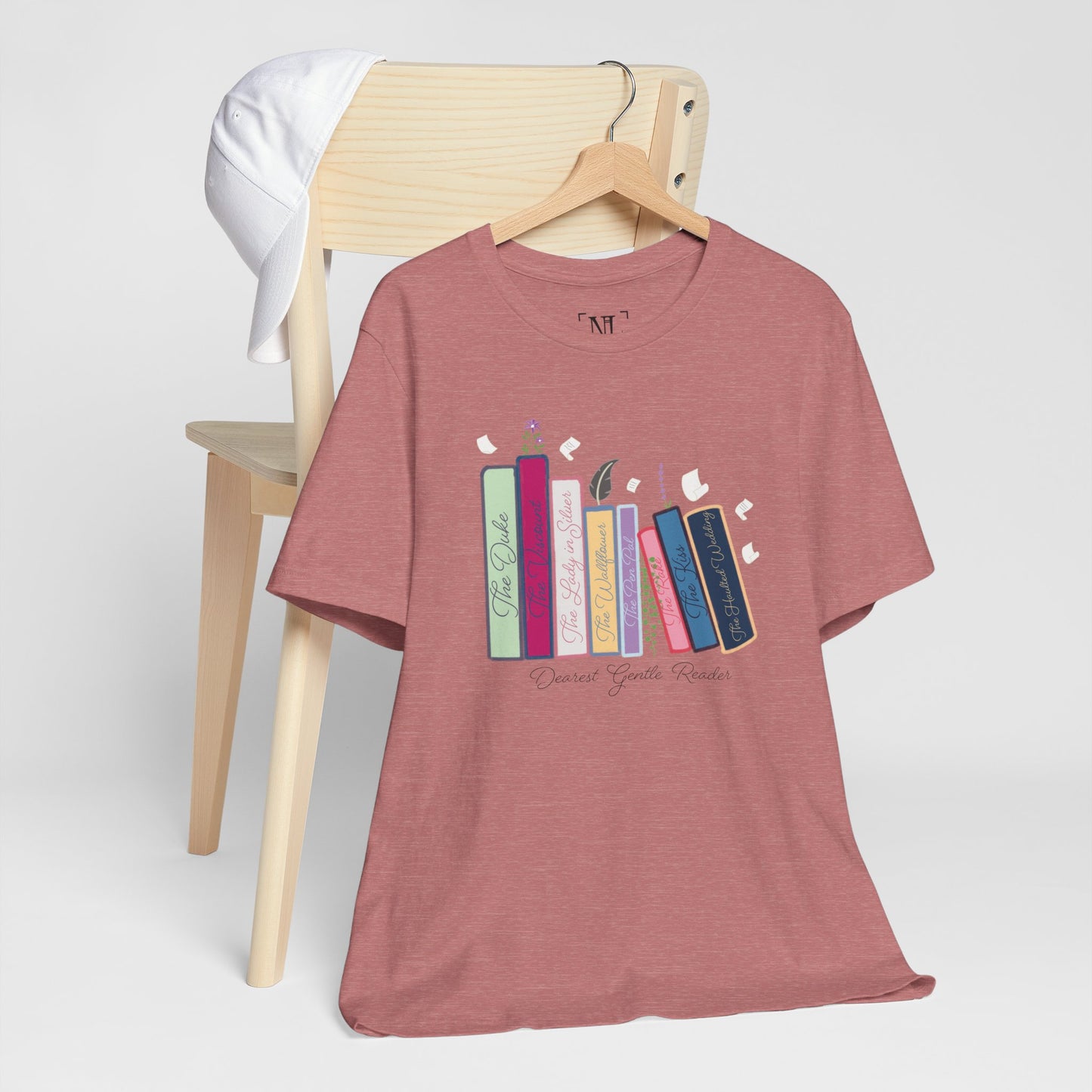 Dearest Gentle Reader Book Stack - Regency Romance Inspired Tee
