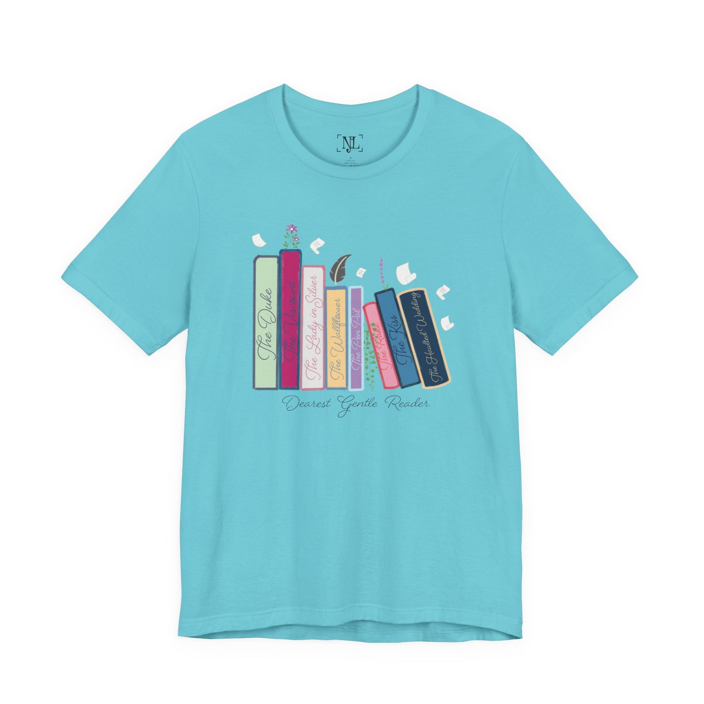 Dearest Gentle Reader Book Stack - Regency Romance Inspired Tee