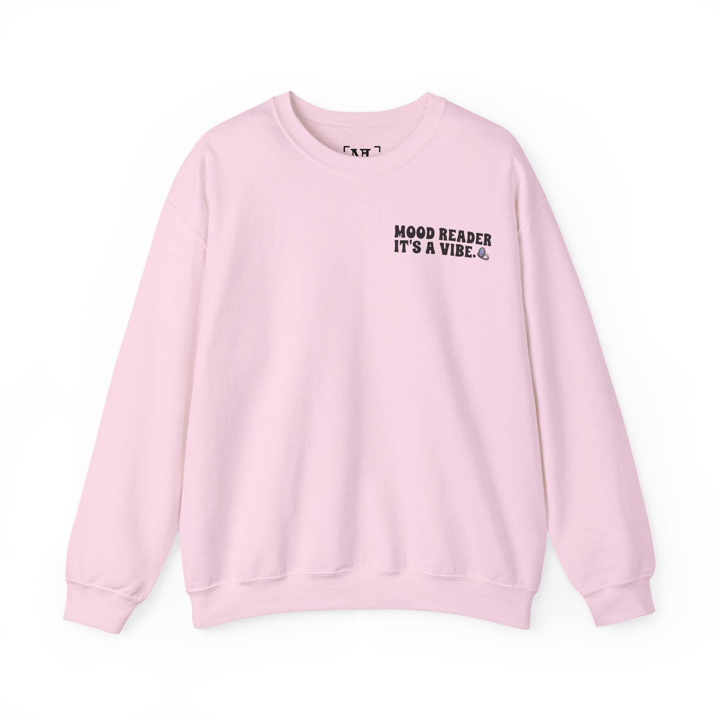 "Mood Reader It's a Vibe" - Cozy Bookish Graphic Sweatshirt (Black Text)