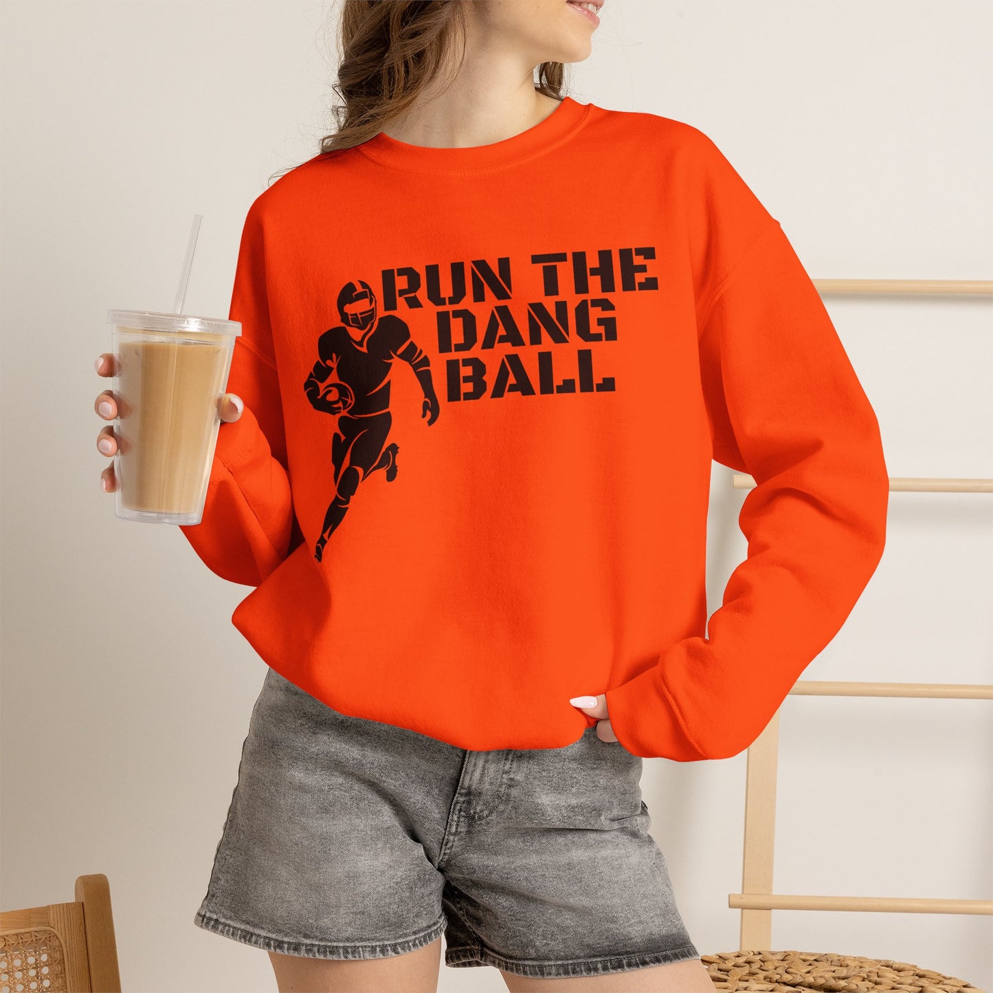 Football 'Run the Dang Ball' Crewneck Sweatshirt