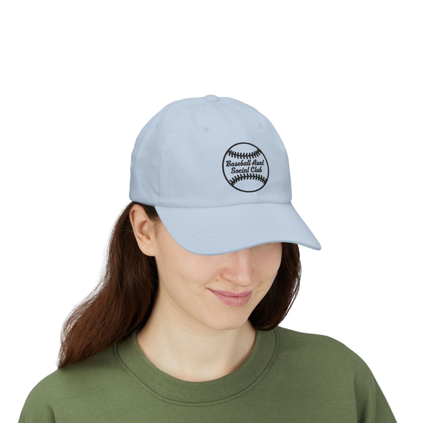 Baseball Aunt Social Club - Dad Cap Black Embroidered