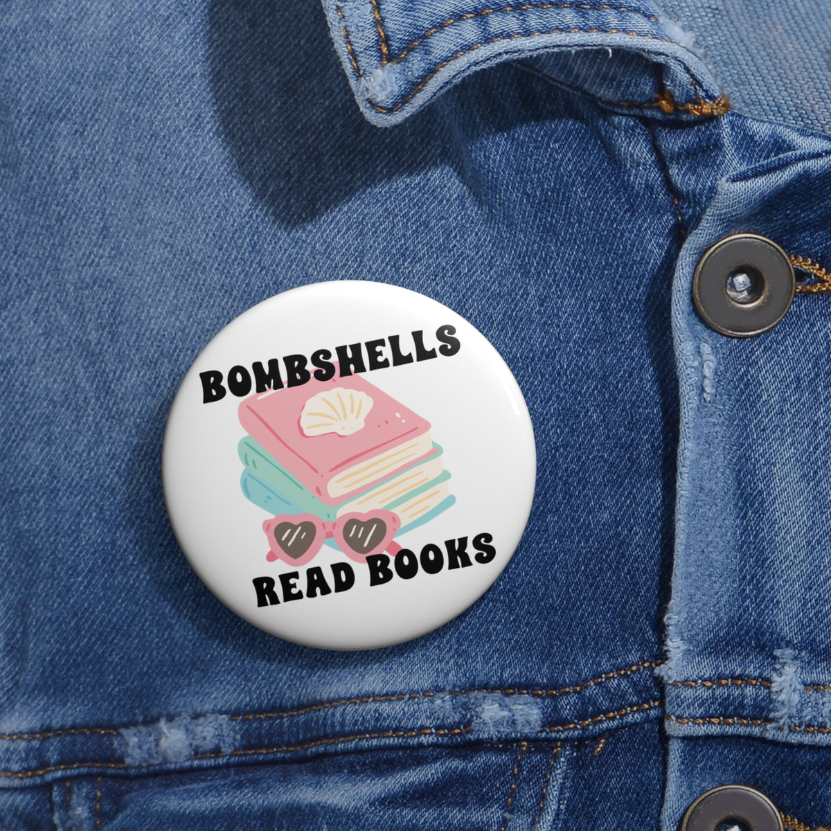 Bombshells Read Books - Bookish Villa Inspired Pin Button