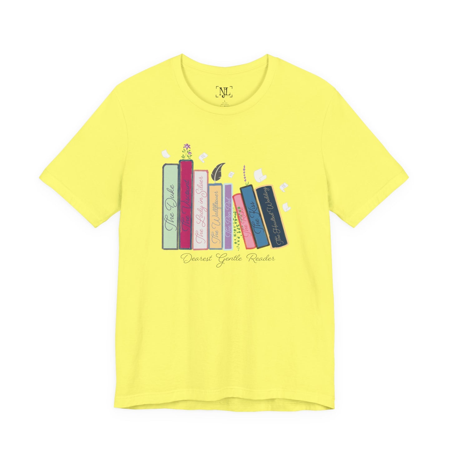 Dearest Gentle Reader Book Stack - Regency Romance Inspired Tee