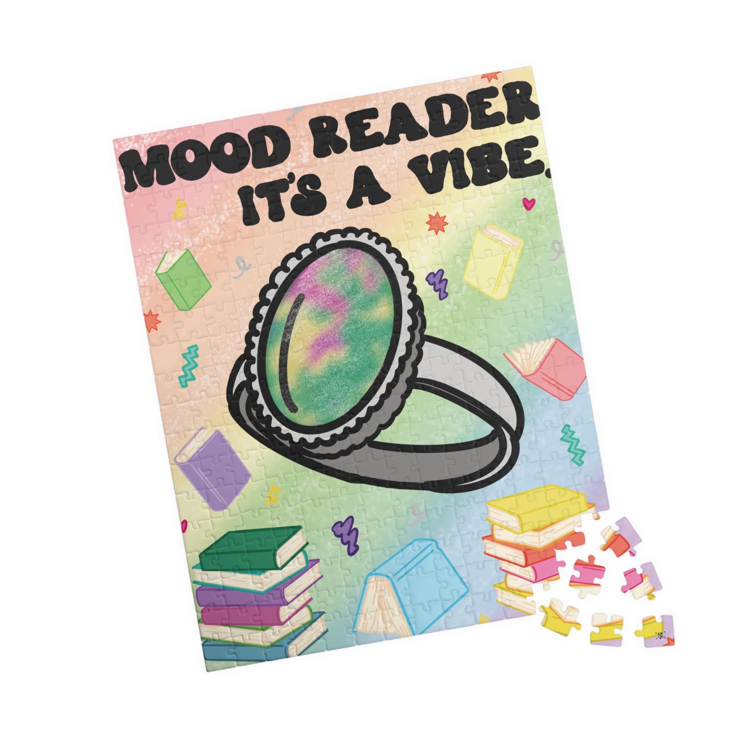 Mood Reader It's a Vibe - Bookish Jigsaw Puzzle (without Genres)
