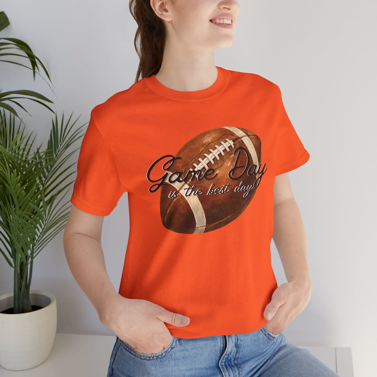 Game Day Football Tee — "Game Day is the best day" Vintage Football Shirt