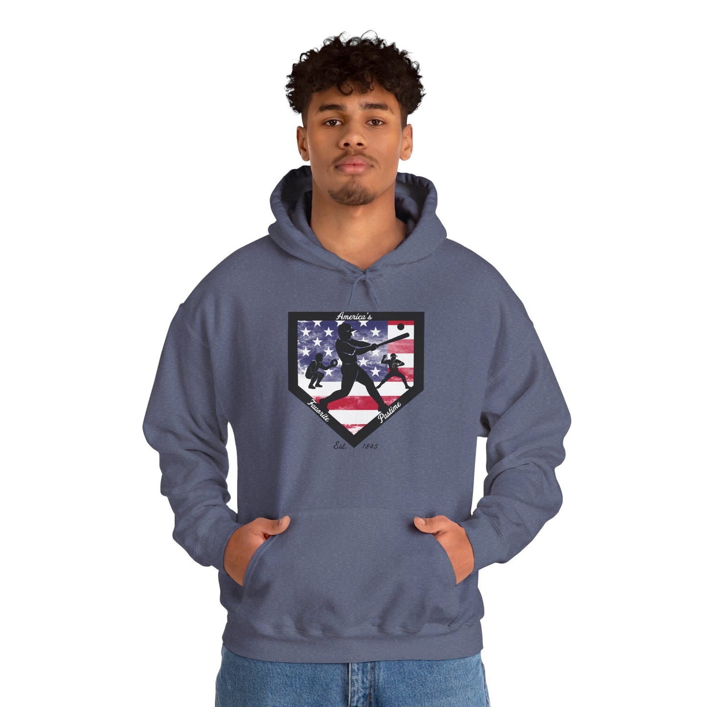 Baseball Home Plate Hoodie – America's Favorite Pastime Design