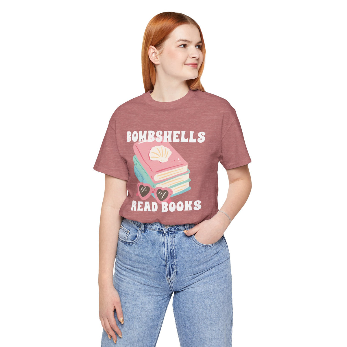 Bombshells Read Books - Bookish Villa Inspired Tee (White Text)