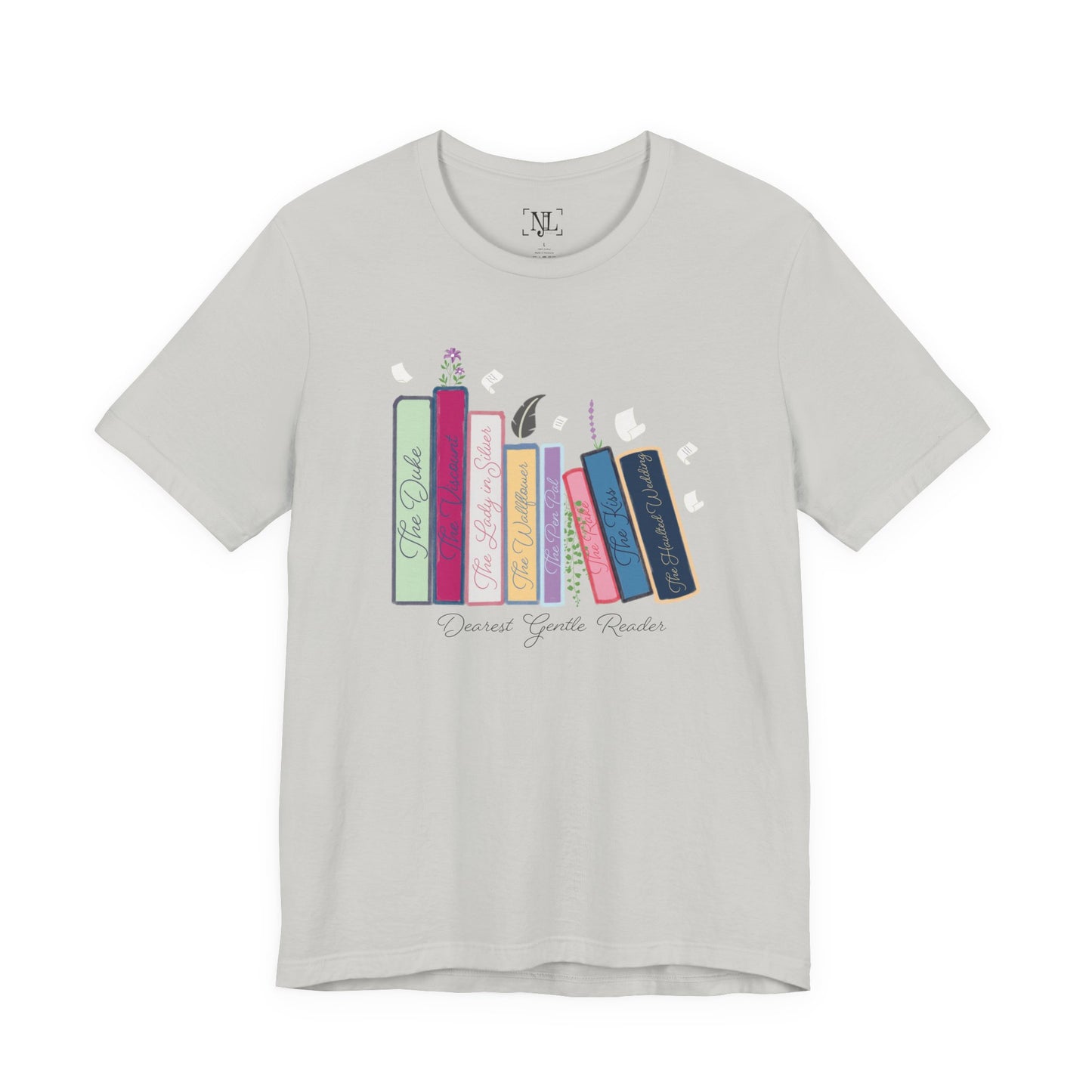 Dearest Gentle Reader Book Stack - Regency Romance Inspired Tee