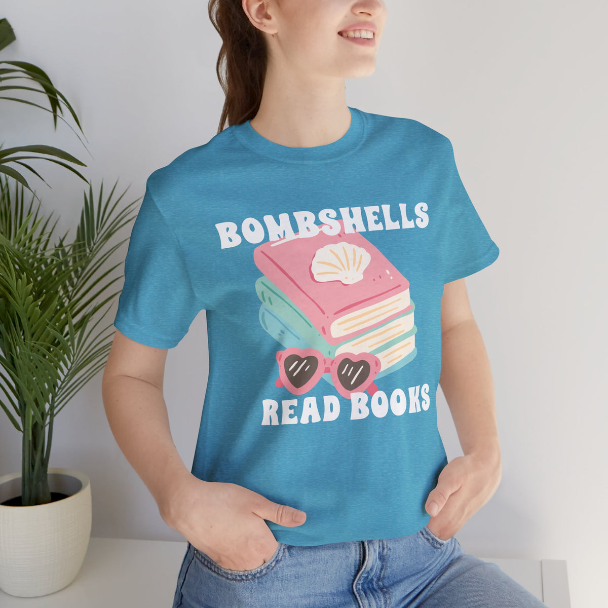 Bombshells Read Books - Bookish Villa Inspired Tee (White Text)