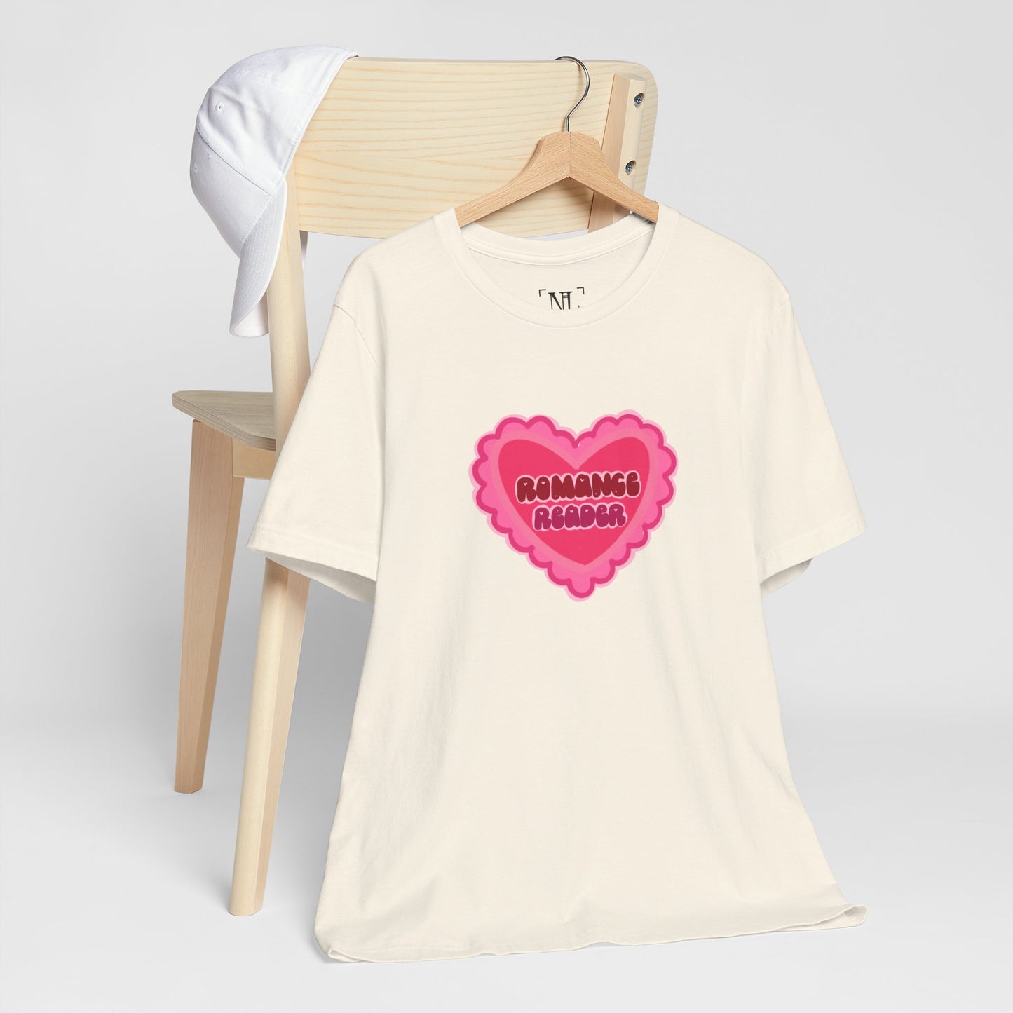 Romance Reader Heart Logo — Bookish Tee