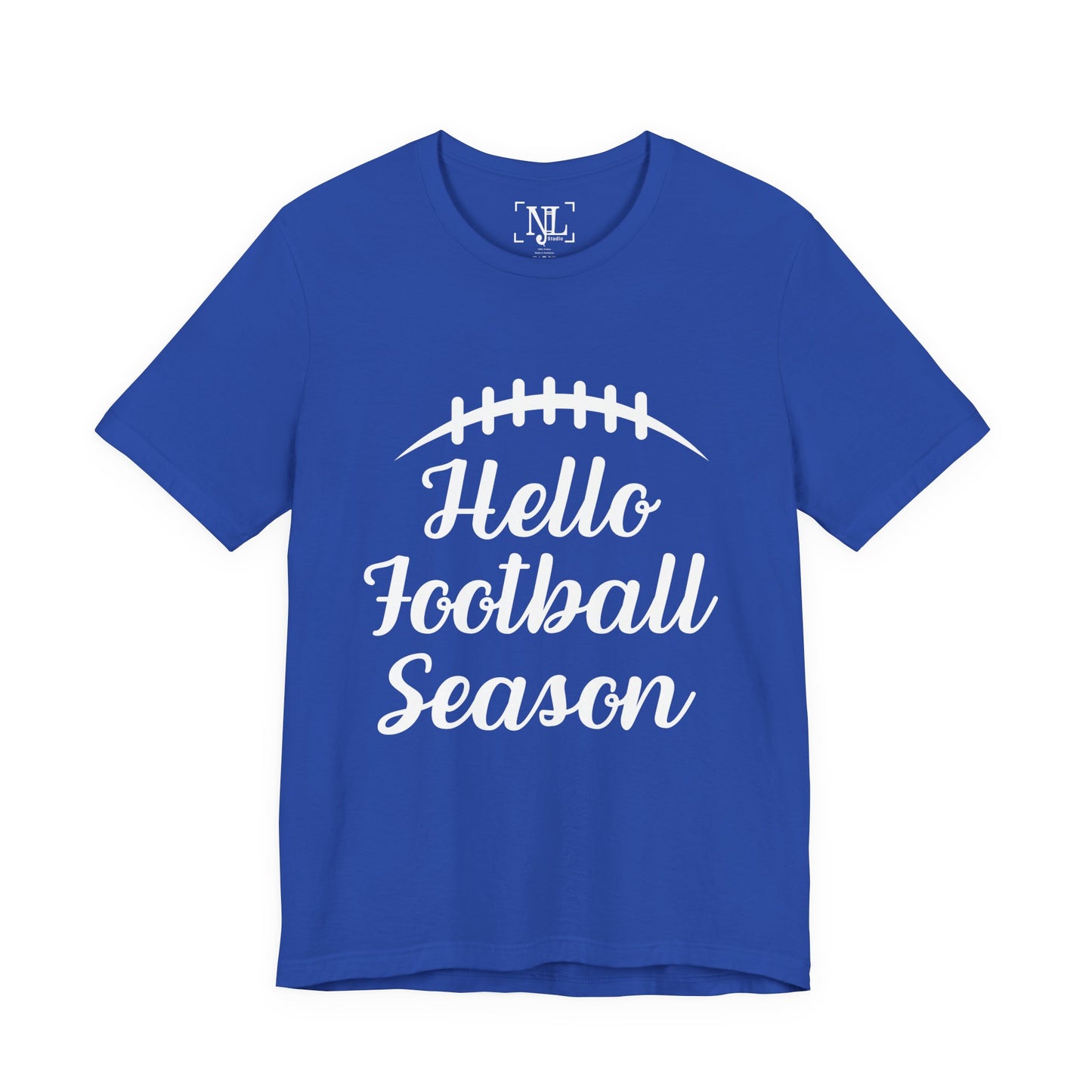 Hello Football Season - Graphic Tee (White Text)