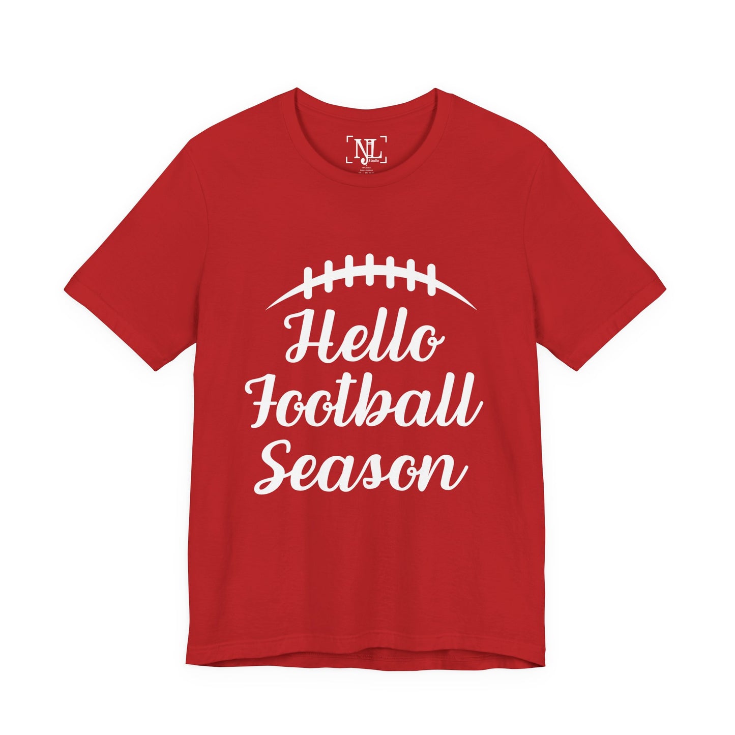 Hello Football Season - Graphic Tee (White Text)