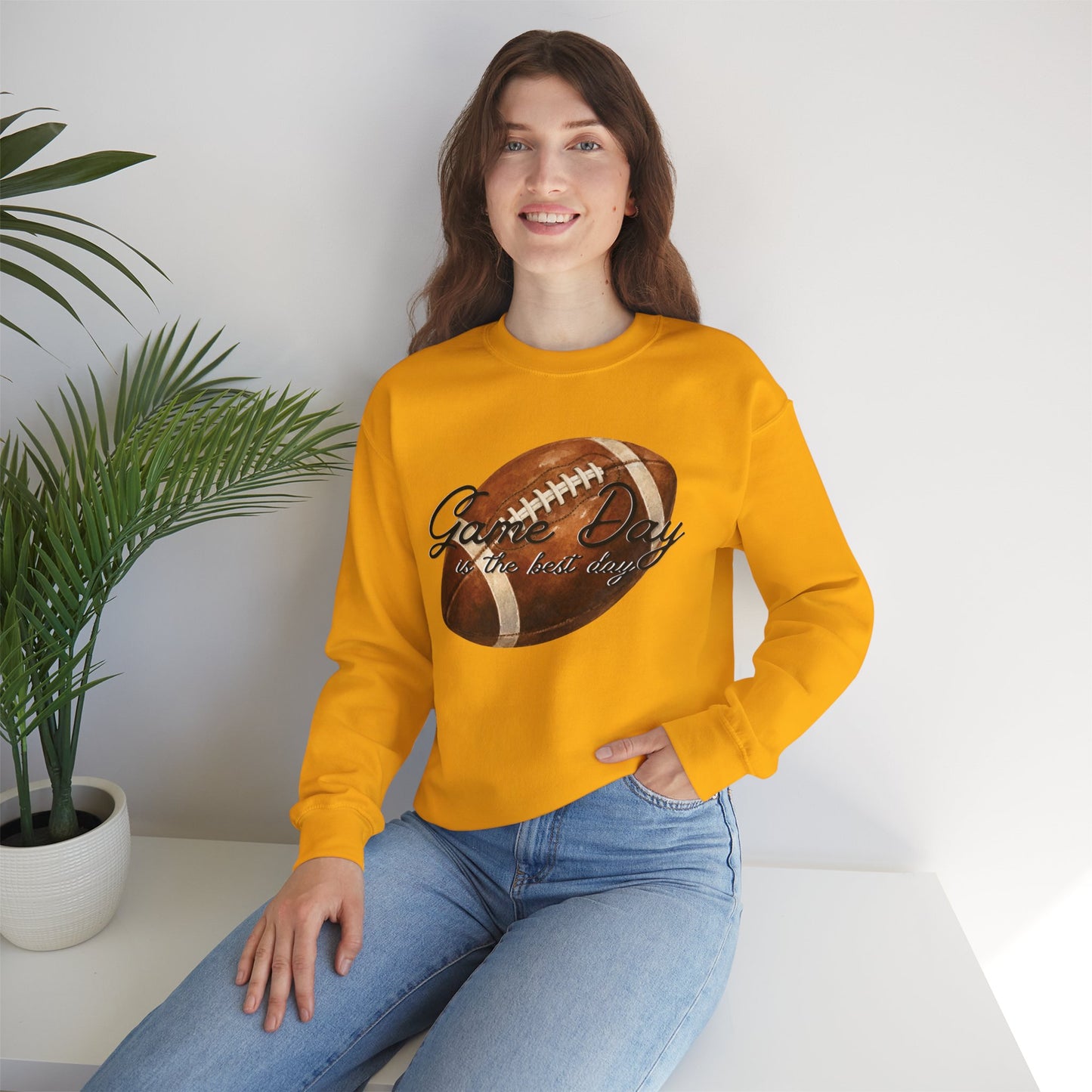 Game Day Is The Best Day Football Crewneck Sweatshirt
