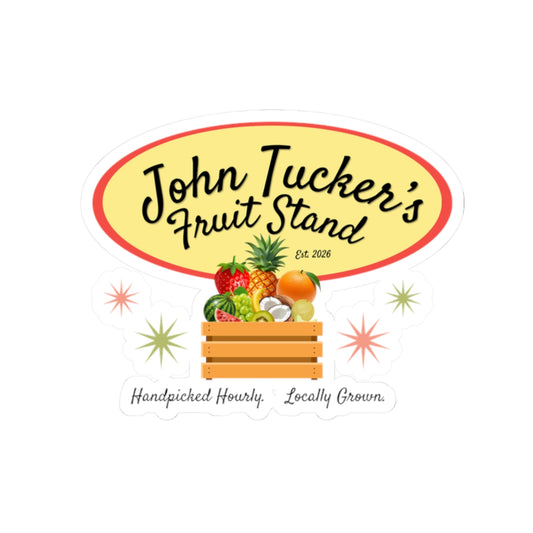 John Tucker’s Fruit Stand - Hockey Romance Inspired Kiss Cut Sticker