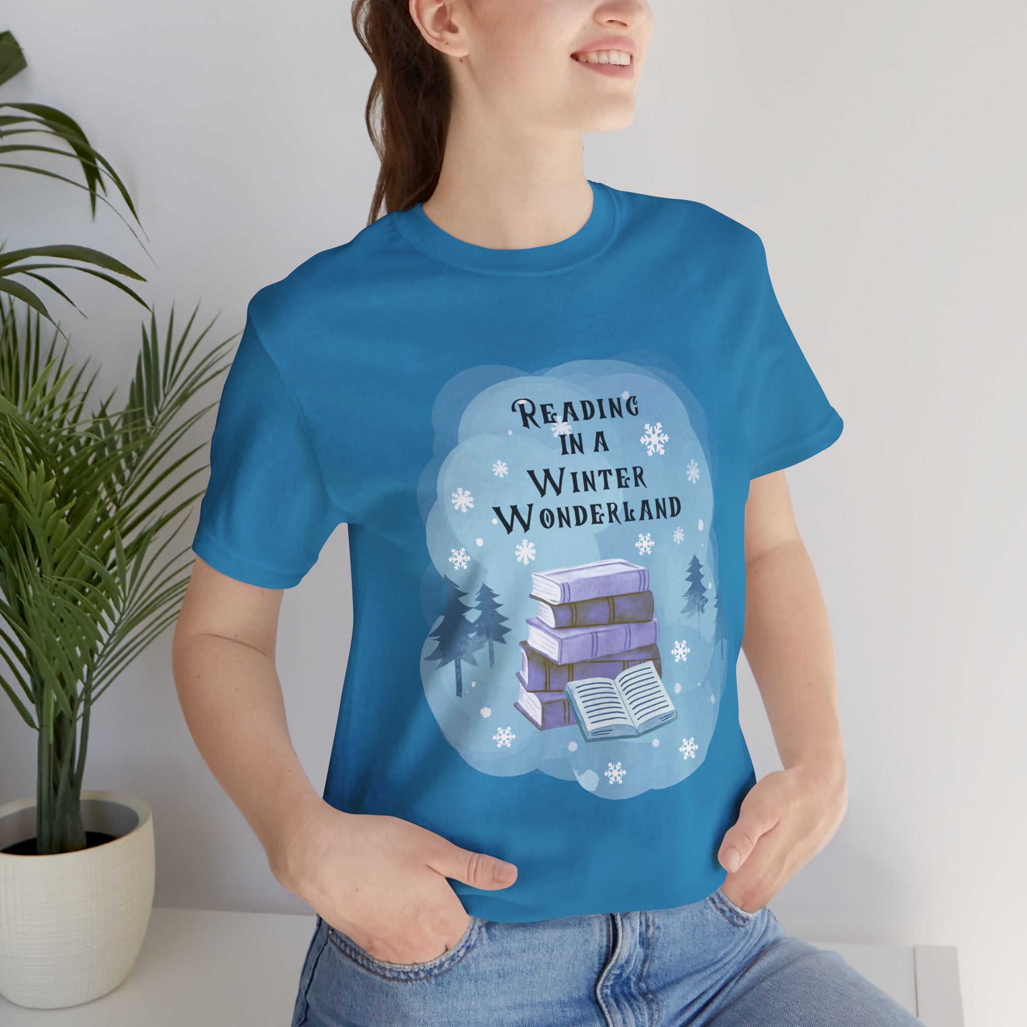 Reading in a Winter Wonderland Short Sleeve Tee