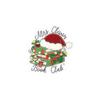 Mrs. Claus Book Club Christmas Vinyl Sticker