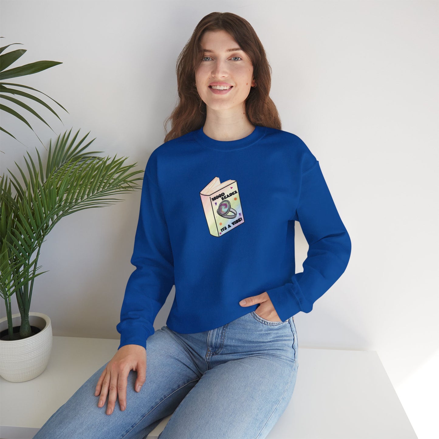 Mood Reader It's a Vibe - Cozy Heavyweight Bookish Crewneck Sweatshirt