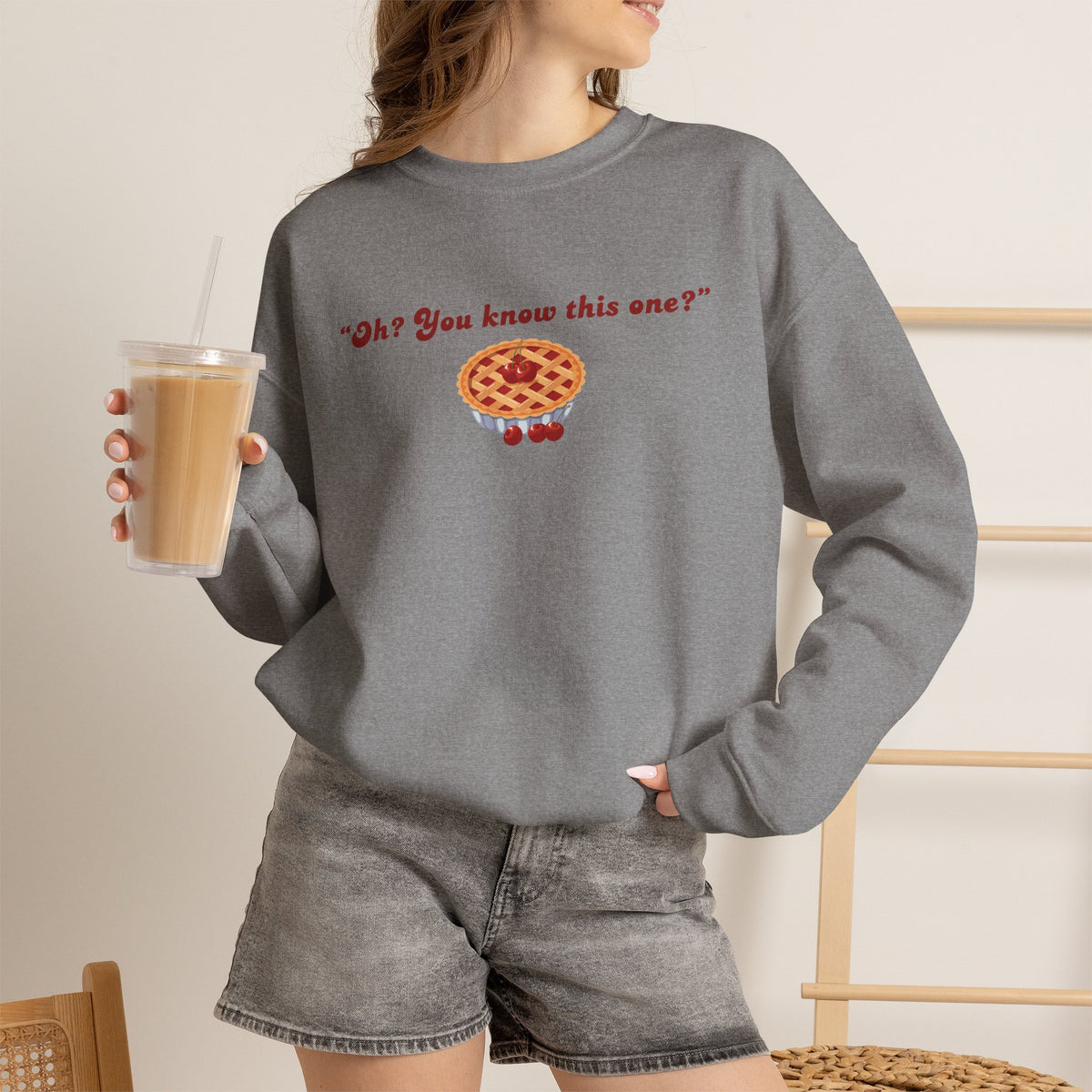 Oh? You know this one? Cherry Pie - Hockey Romance Inspired Sweatshirt