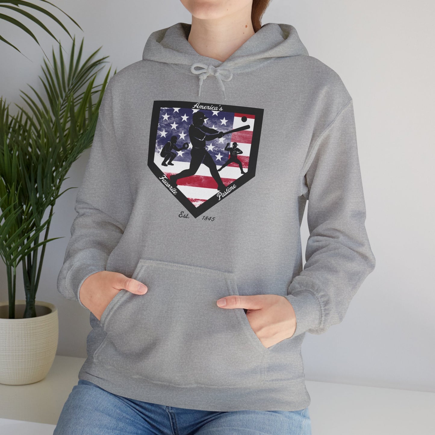 Baseball Home Plate Hoodie – America's Favorite Pastime Design