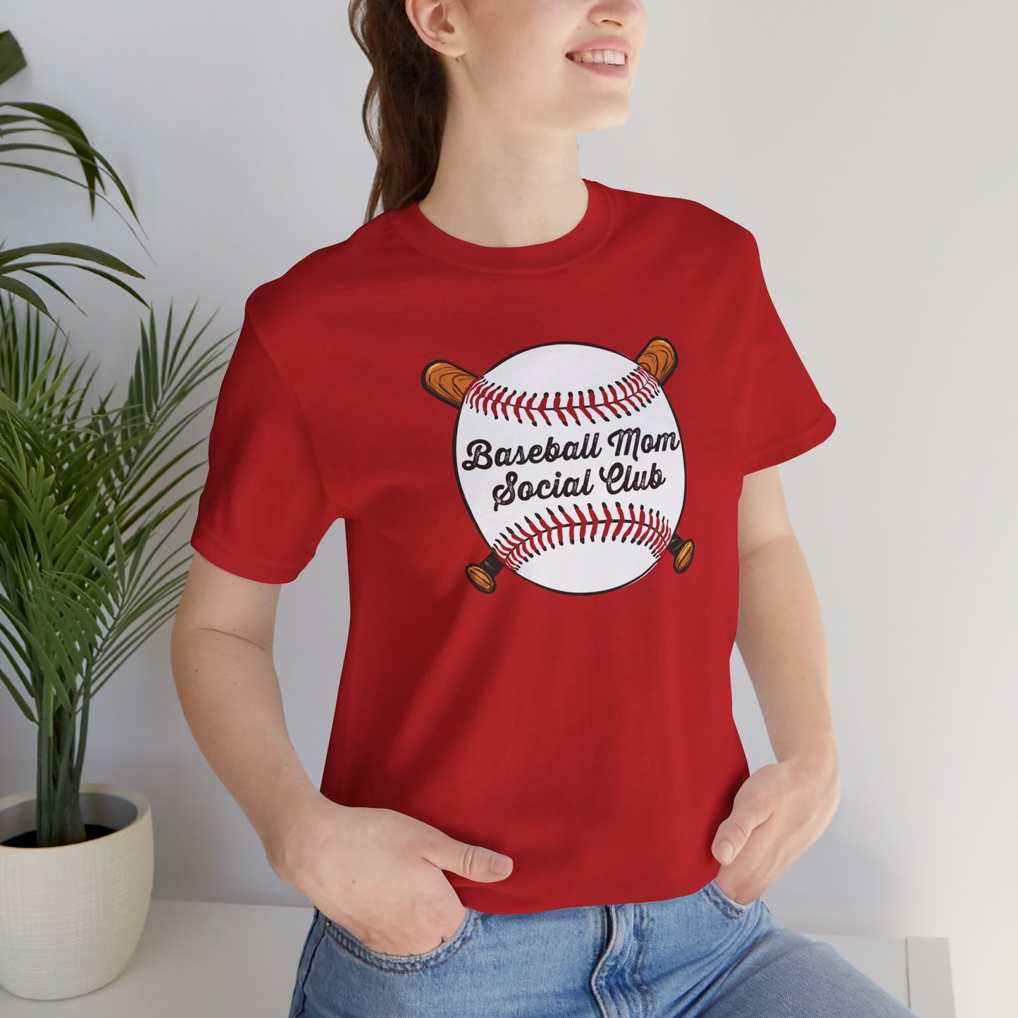 Baseball Mom Social Club Tee — Women’s Baseball Mom T-Shirt