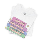 Book Lover Tee — "Just One More Chapter Unless There’s A Cliffhanger" Pastel Graphic