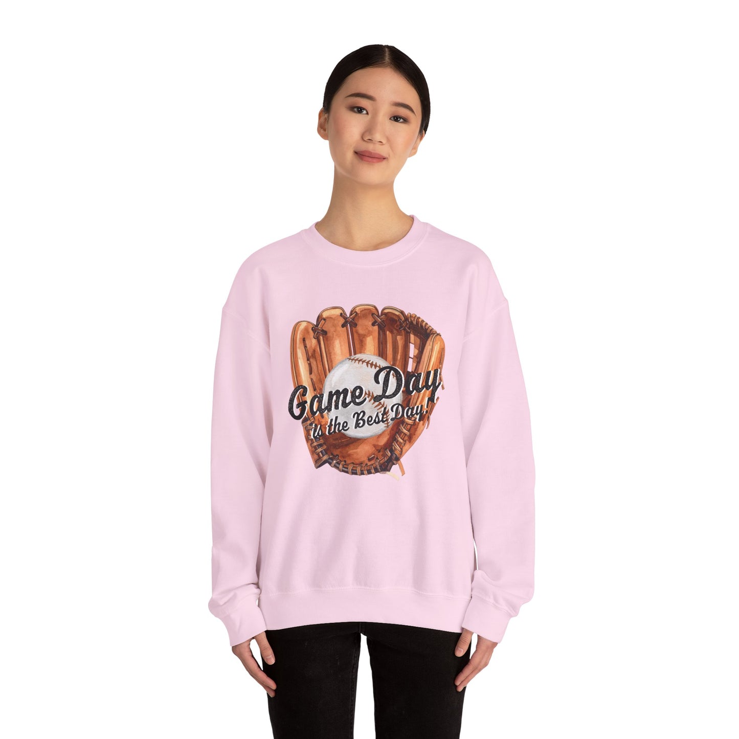 Game Day Baseball Sweatshirt — "Game Day is the Best Day" Crewneck
