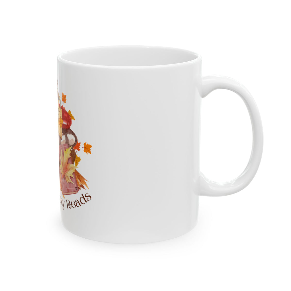 Autumn Leaves & Cozy Reads Ceramic Mug