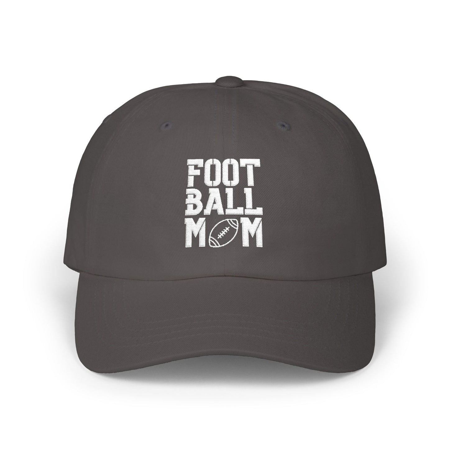 Football Mom  — Hat (White Text)