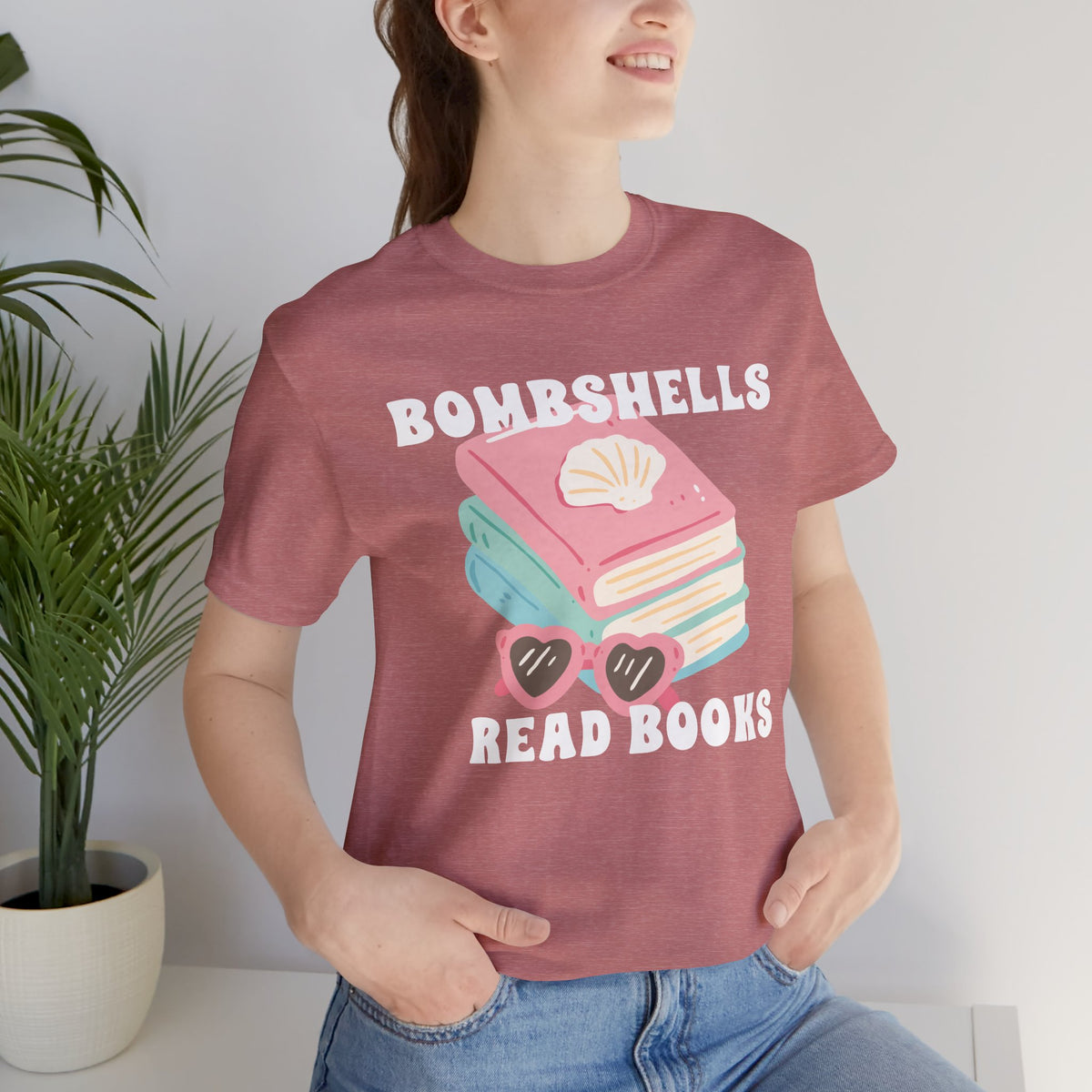 Bombshells Read Books - Bookish Villa Inspired Tee (White Text)